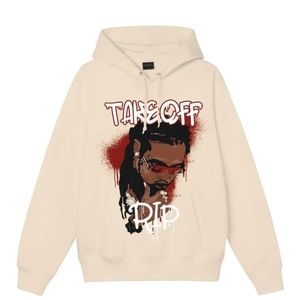 Takeoff Migos Pullover Sweater Hoodie Ivory